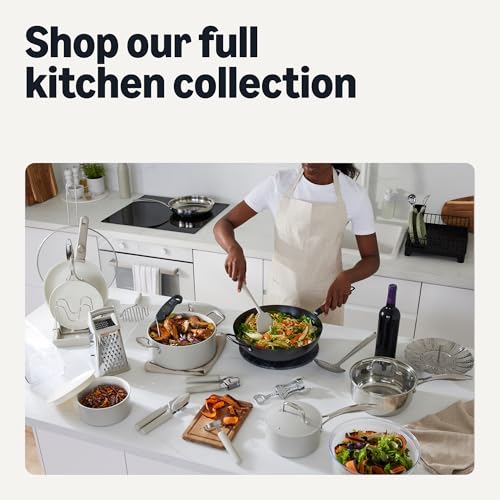Ceramic Nonstick Frying Pan Set (Linen Gray)