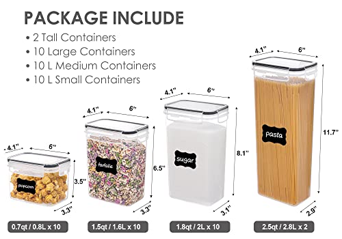 32pcs Airtight Food Storage Containers Set