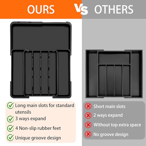 Silverware Organizer for Kitchen Drawer