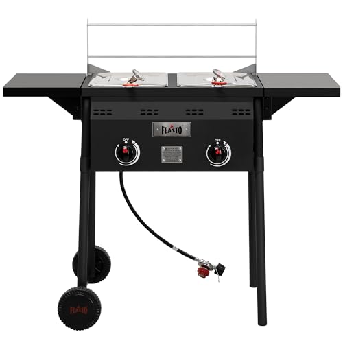 Fish Fryer Set & Cart for Outdoor Cooking