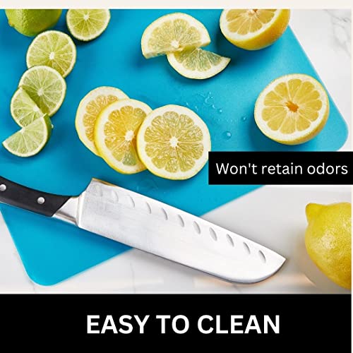 Flexible Plastic Cutting Board Mats set