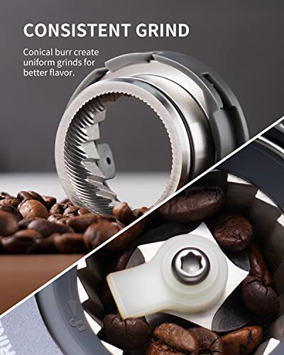 Conical Burr Espresso Coffee Grinder Electric with Precision Timer 2.0 (medium)