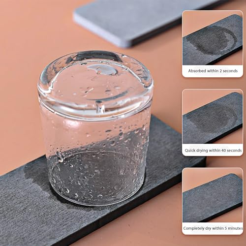 2Pcs Stone Soap Trays Water Absorbing Diatomite Coaster