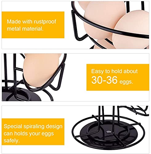 Spiral Design Stainless Steel Egg Skelter Dispenser Rack