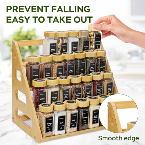 Spice Rack Tiered Spice Rack Organization for Cabinet