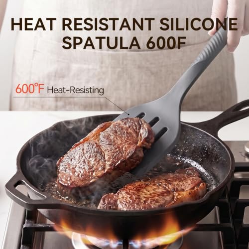 Silicone Cooking Utensils Set (Gray)