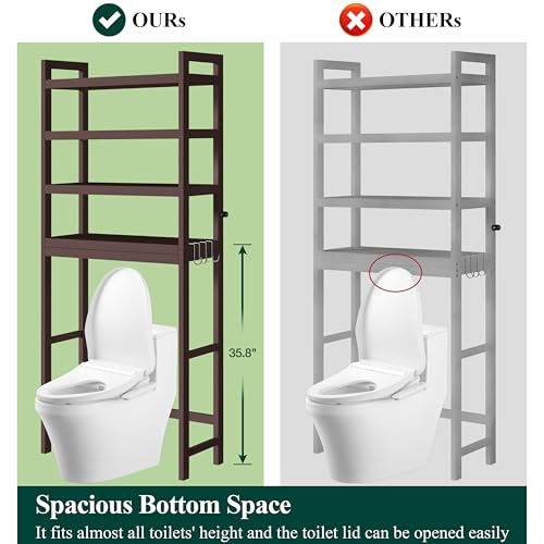 Bamboo Over The Toilet Storage Cabinet