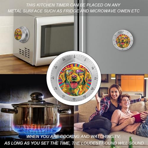 Funny Golden Retrievers Dog Kitchen Timer (Style-9 / One Size)