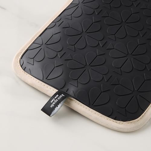 Spade Flower Soft Silicone Pot Holder 2 (Black/Ivory)