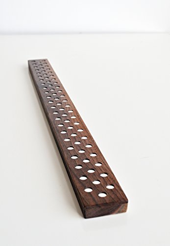 Magnetic Wooden Knife Bar Holder Strip (24 Inch / Walnut)