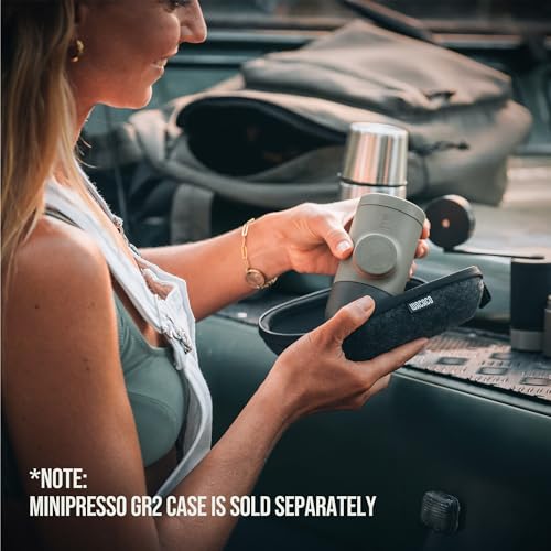 Minipresso GR2 Portable Coffee Maker For Ground Coffee (Olive Grey)