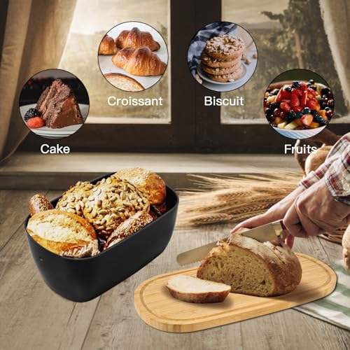 Bamboo Fiber Bread Box for Kitchen Countertop