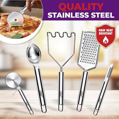 50 PCS Silicone Kitchen Utensils Set Complete Kitchen Set (Multicolor)