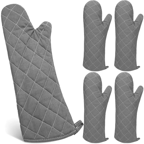 2 Pairs 17 Inch Extra Long Oven Mitts Heat Resistant