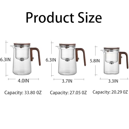 800ML Witchcraft Magic Glass Teapot with Infuser Strainer and Lid for Loose Leaf Tea Herbal
