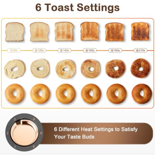 Toaster AUB Grey & Gold