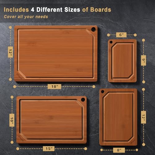 Extra Large Bamboo Cutting Board for Kitchen