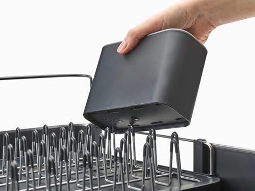 Extendable Dish Drying Rack with Dual Parts (1-tier / Gray)