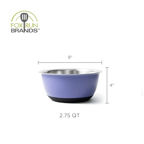 Stainless Steel Mixing Bowl (Purple / 2.75 Quart)