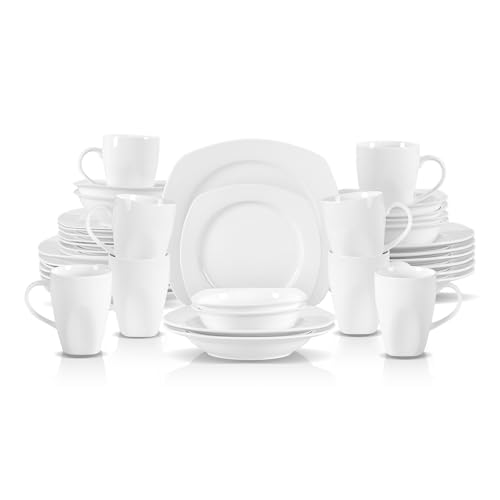 New Bone China Embossed Dinnerware Set