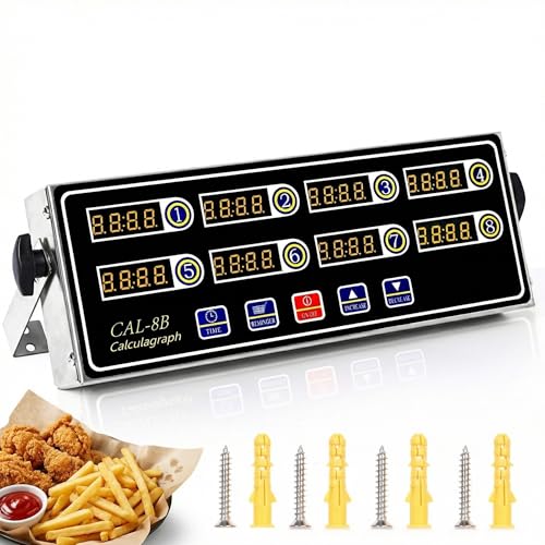 8 Channel Kitchen Timers for Cooking