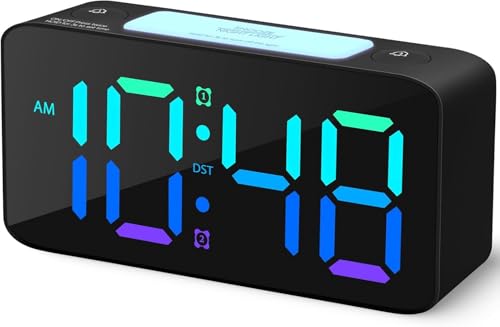 7 Inch Digital Alarm Clock (Rgb Colour Alarm Clock)