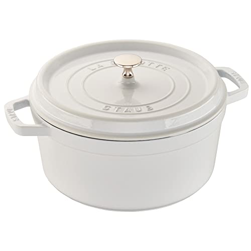 Cast Iron Dutch Oven 5.5 (5.5-qt Round / White)