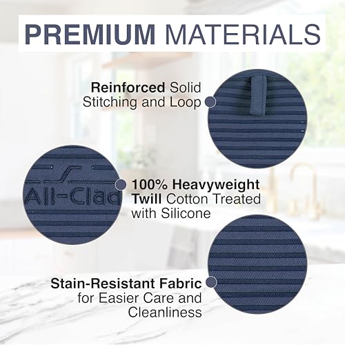 Premium Pot Holder & Hot Pad (Indigo / 2 Pack)