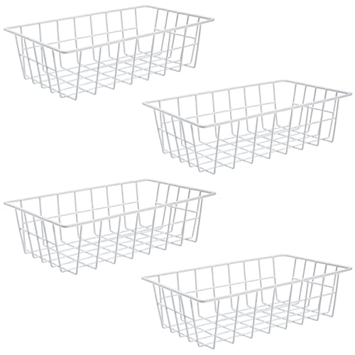 Freezer Organizer Bins Metal Wire Storage Baskets for Upright Refrigerator Chest Freezer