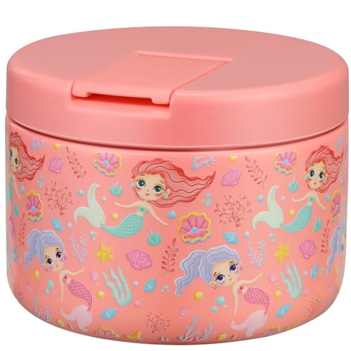 12oz Insulated Vacuum Food Jar with Buckle Lid Wide Mouth Soup Thermo for Hot Food Kids Leakproof Stainless Steel Lunch Container