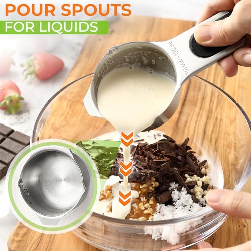 Magnetic Stainless Steel Measuring Cups