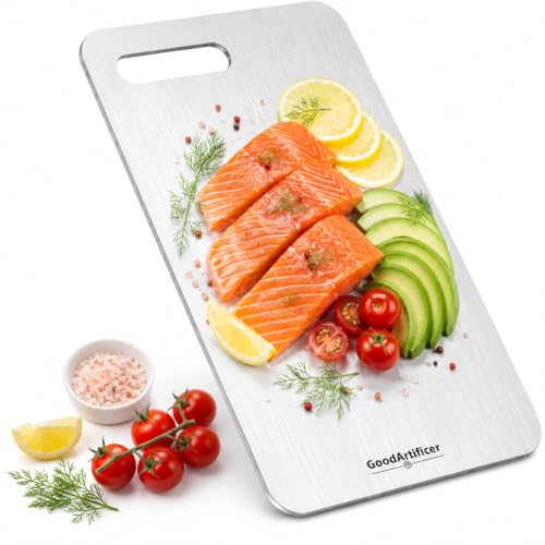 100% Pure Titanium Cutting Board for Kitchen Double