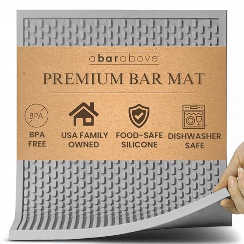 Heavy Duty Bar Mat (Gray / Single 12" x 18")