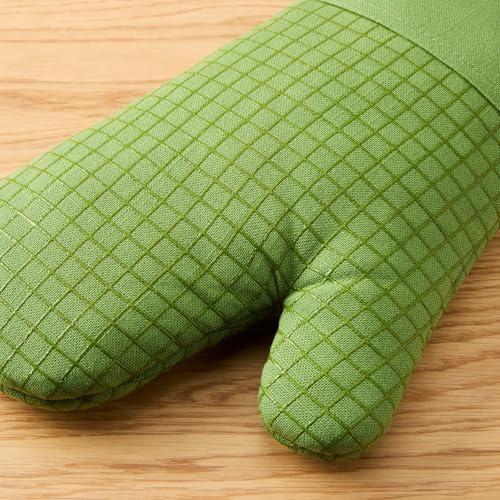 Gourmet Series Gridlines Oven Mitts 2 (Matcha Green)