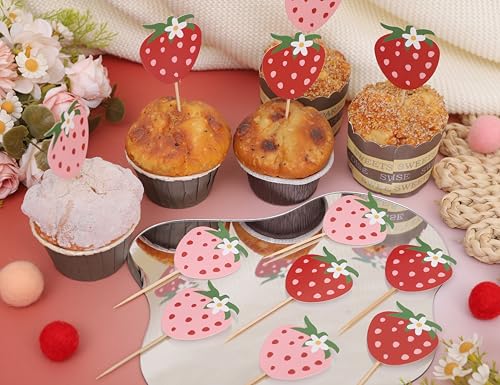 Strawberry First Birthday High Chair Banner