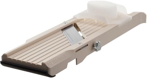 Mandoline Slicer with 4 Blades (Classic Slicer, Beige)