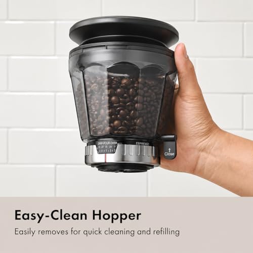 Conical Burr Coffee Grinder (Metallic Silver)