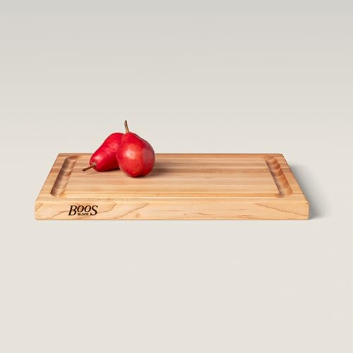 CB Series Rectangular Wooden Maple Cutting Board 20”x15” (20"L x 15"W)
