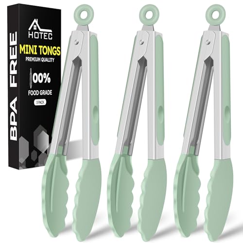 Mini Silicone Kitchen Tongs for Cooking