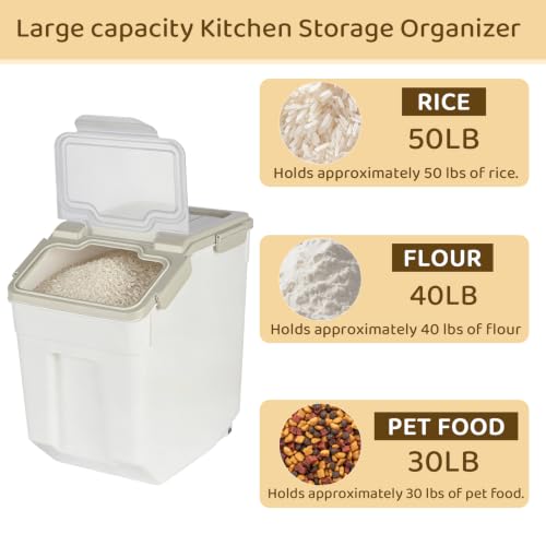 Large Capacity Food Grade Container for Rice Flour Sugar