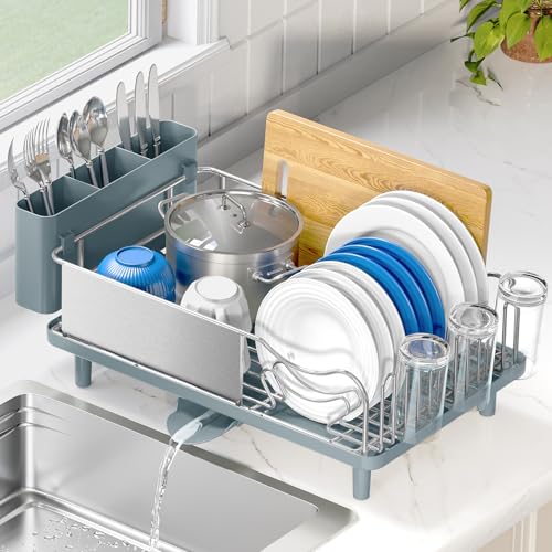 Dish Rack 304 Stainless Steel Dish Drying Rack for Kitchen Counter