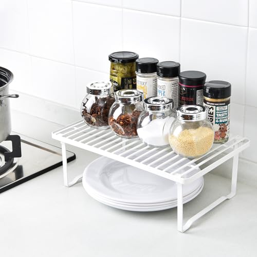 Stackable Metal Kitchen Storage Shelves for Dishes