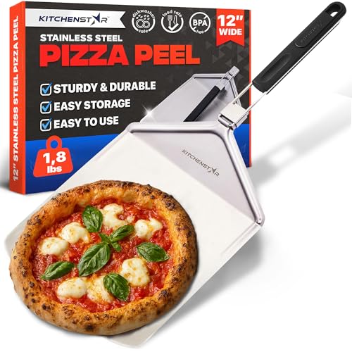 Stainless Steel Pizza Peel with Folding Handle