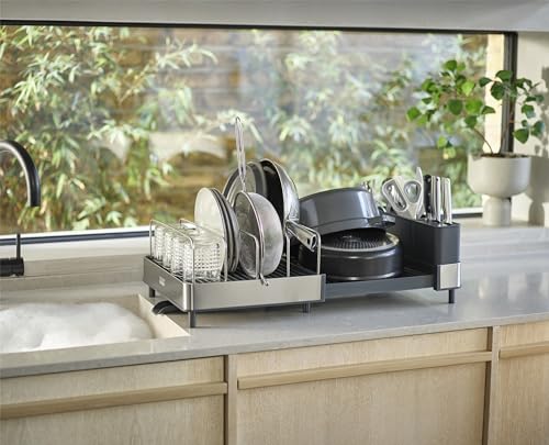 Extend Max Steel Expanding Dish Drying Rack (Max / Gray)