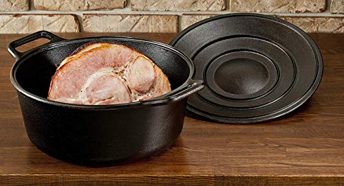 BOLD Pre Seasoned Cast Iron Dutch Oven with Lid (7 QT Dutch Oven)