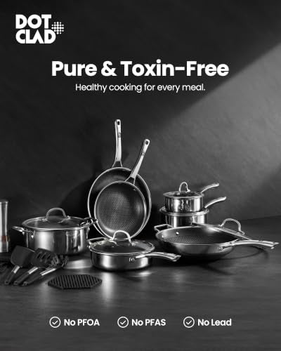 11 Piece Hybrid Stainless Steel Cookware Set