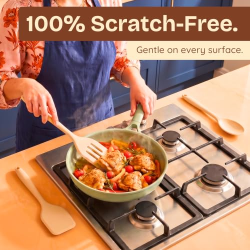 NonToxic Platinum Silicone Utensils (Beige)