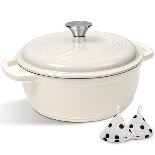 Enameled Cast Iron Dutch Oven Pot With Lid