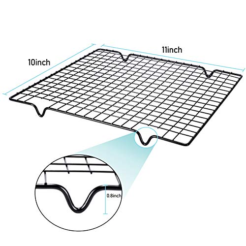 Metal Kitchen Baking Cooling Rack Square Wire Cooling Rack for Cake and Meat