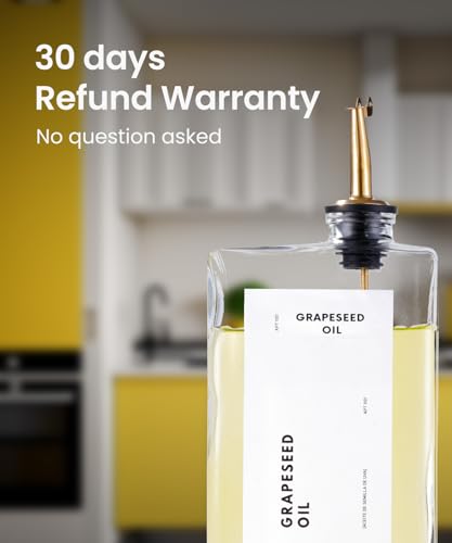 Olive Oil Dispenser for Kitchen (Gold / Set of 2)